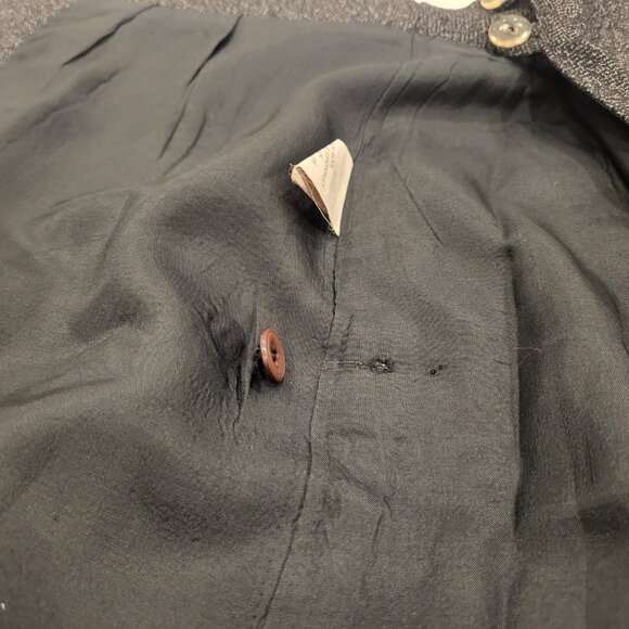 Grey Wool Skirt and Jacket Ladies Suit Grey Size 8 - Picture 5 of 16